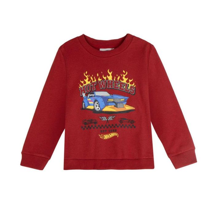 Sweat-shirt Enfant Hot Wheels Rouge foncé