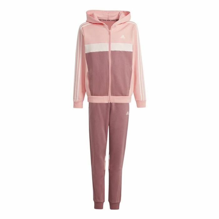 Survêtement Enfant Adidas Tiberio 3-Stripes Colorblock Fleece Rose 0 Survêtement Enfant Adidas Tiberio 3-Stripes Colorblock Fleece Rose 0