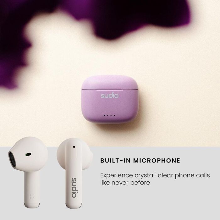 Écouteurs in Ear Bluetooth Sudio A1 True Wireless Blanc 4 Écouteurs in Ear Bluetooth Sudio A1 True Wireless Blanc 4