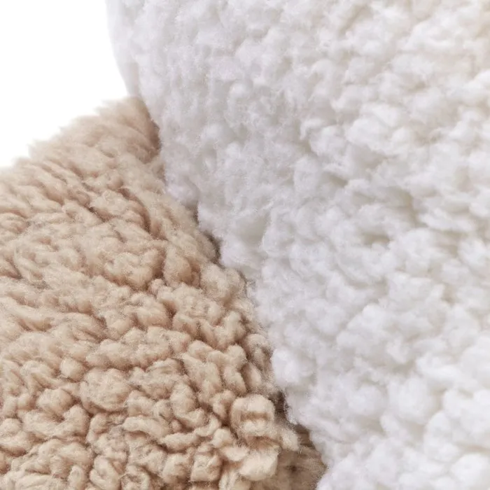Tineo - Coussin de maternité 3 en 1 SHERPA en forme de phoque, pour allaitement et peluche, matière ultra douce