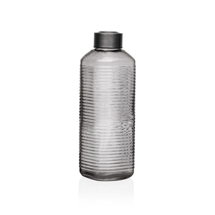 Bouteille d'eau Versa Gris verre Aluminium 1 L 8,3 x 23,5 x 8,3 cm