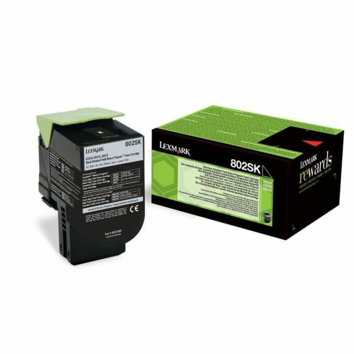 Lexmark 802SK Toner Noir 2500 Pages Compatible CX310 CX410 CX510