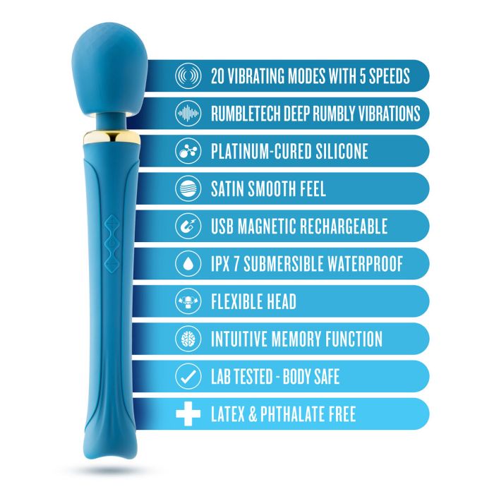 Masseur Blush Blush Collection Bleu 4 Masseur Blush Blush Collection Bleu 4