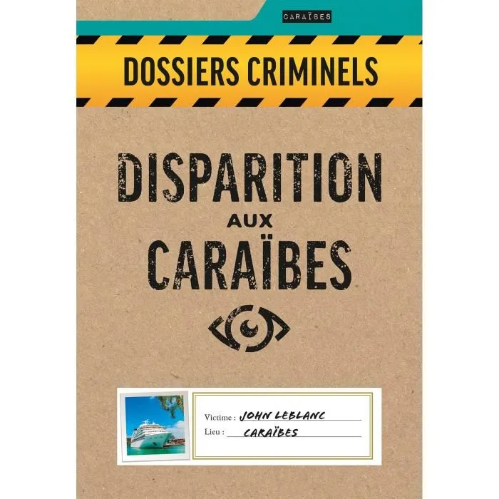 Asmodee Desaparición en el Caribe ASM3760363610113 Jeu d'enquête à partir de 18 ans Fabriqué en France Langue française 3