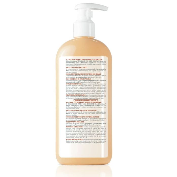 Fluide de définition de boucle Clearé Institute Wash Curly 300 ml 1