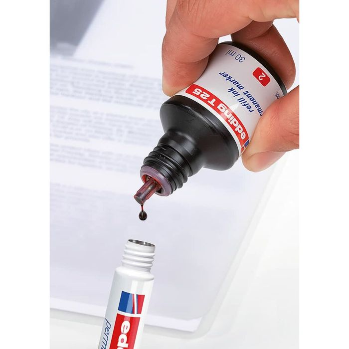 Marqueur permanent Edding Nº 1 Noir (10 Unités) 2