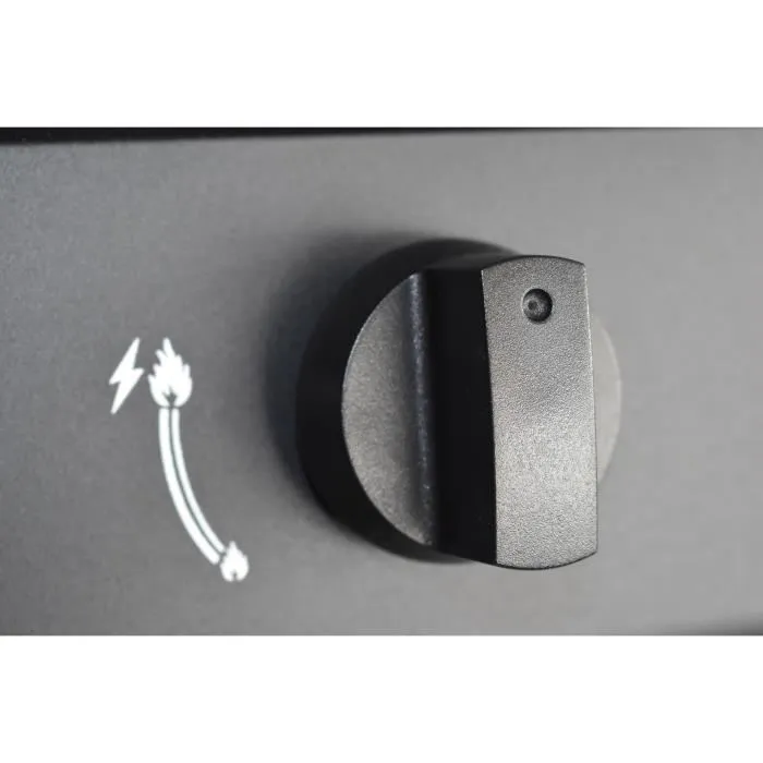 Grill Garden Barbecue à gaz 3 brûleurs, noir, avec capot de protection et allumage piézo-électrique, GRILL GARDEN 3B