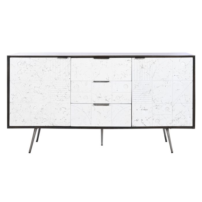 Buffet DKD Home Decor Blanc Brun foncé Bois de manguier 150 x 43 x 80 cm