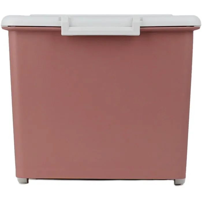 PLAYBOX Coffre de rangement Maxi avec roulettes, Thermobaby, grand coffre pour jouets, peluches, livres et rangement des chambres d'enfant - Rose