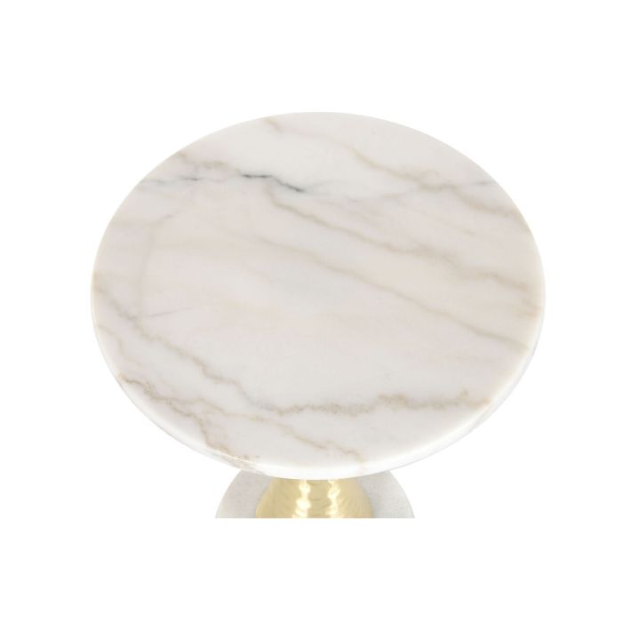 Table d'appoint Home ESPRIT Blanc Doré 41 x 41 x 53 cm 5