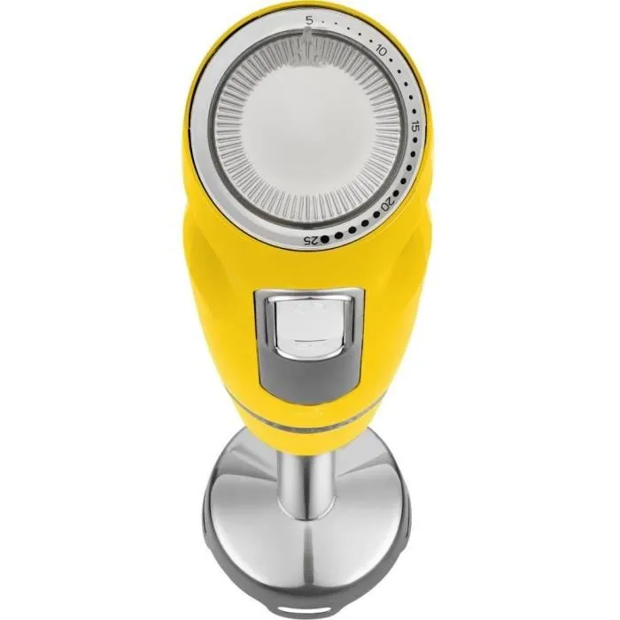 Sencor SHB 4466YL-EUE3 Mixeur Plongeant 1000W avec Fonction Ice Crash, 6 Lames en Titane, Bocal 700ml, Hachoir 500ml et Fouet, Jaune