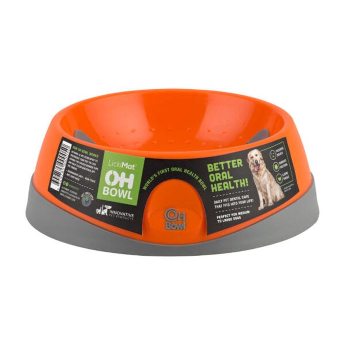 Mangeoire pour chiens Lickimat Oh Bowl Orange 0 Mangeoire pour chiens Lickimat Oh Bowl Orange 0