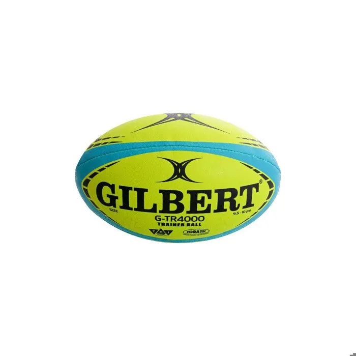 Gilbert GTR4000 Ballon de Rugby d'Entraînement Taille 4 Fluorescent - Lot de 5 Gilbert GTR4000 Ballon de Rugby d'Entraînement Taille 4 Fluorescent - Lot de 5
