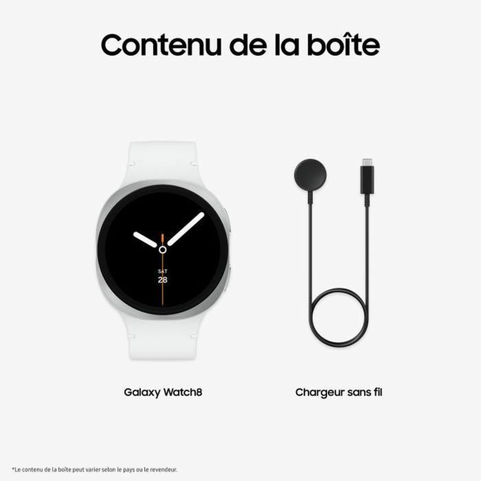 Montre intelligente Samsung Watch8 Blanc Argenté 1,5" Ø 44 mm 5
