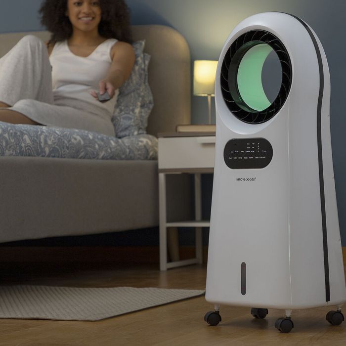 Climatiseur d'Évaporation Ioniseur Sans Lame avec LED Evareer InnovaGoods 12 Climatiseur d'Évaporation Ioniseur Sans Lame avec LED Evareer InnovaGoods 12