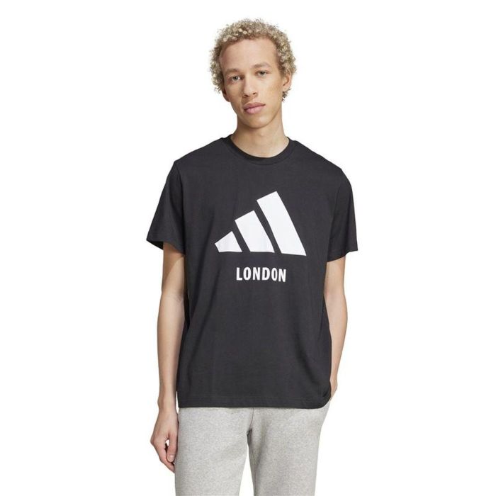 T-shirt à manches courtes homme Adidas London Noir 9-10 Ans 3