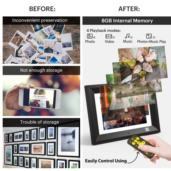 Cadre Photo Numérique Kodak RDPF1020B 5