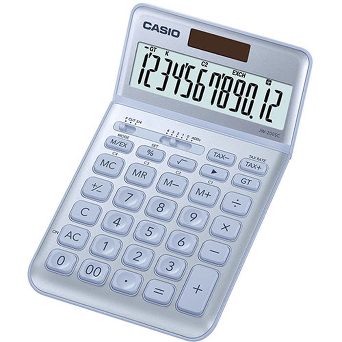 Calculatrice Casio JW-200SC-BU Bleu Plastique 3