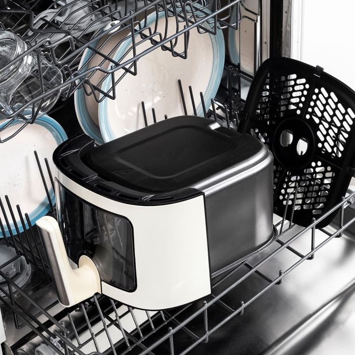 Friteuse à Air InnovaGoods Vynner Pro 6500 Crème 1700 W 6,5 L Acier inoxydable 8