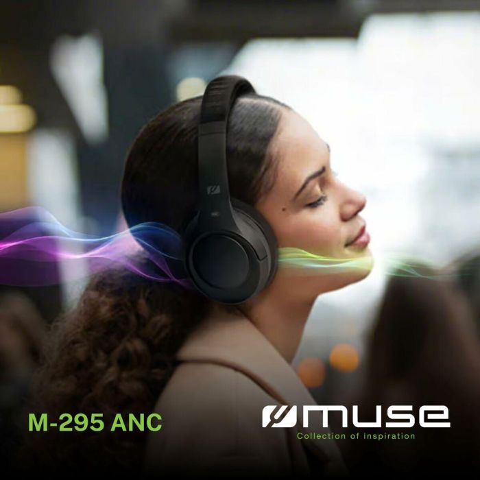 Casques avec Microphone Muse M295ANC Noir Gris 7 Casques avec Microphone Muse M295ANC Noir Gris 7