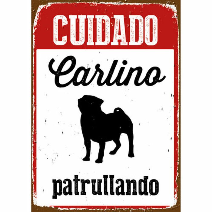 Plaque Magnet & Steel Cuidado Carlino Patrullando 14,8 x 21 cm 0 Plaque Magnet & Steel Cuidado Carlino Patrullando 14,8 x 21 cm 0