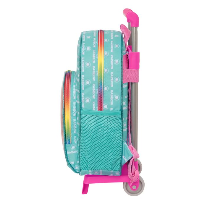 Cartable à roulettes Rainbow High Paradise Turquoise 28 x 34 x 10 cm 1