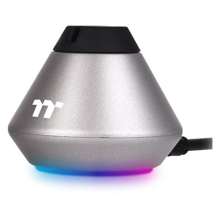 Thermaltake ARGENT MB1 Bungee Souris de Jeu RGB Anti-Traction - Plastique Gris