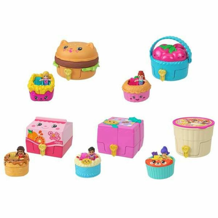 Polly Pocket Boîte Surprise Thème Chef avec Accessoires, Mini Figurine et Véhicule