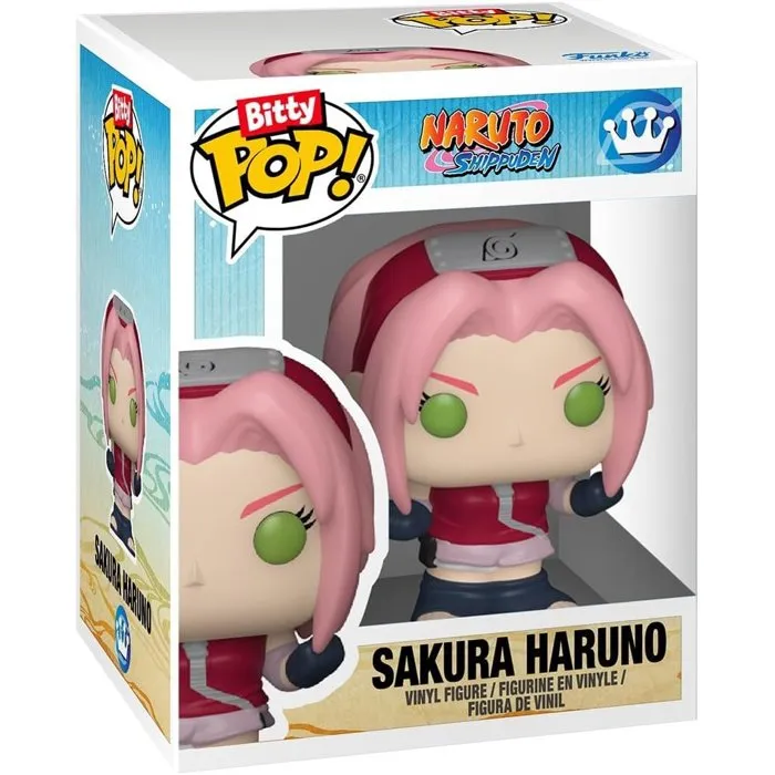 Funko Figurine Bitty POP! Naruto Shippuden Team 7 Pack de 4 miniatures en vinyle - Kakashi, Sakura, Sasuke, Naruto - Produit officiel sous licence
