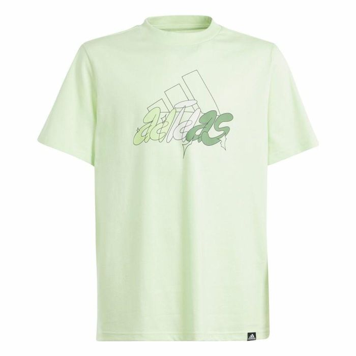 T shirt à manches courtes Adidas Table Illustrated Vert clair 0 T shirt à manches courtes Adidas Table Illustrated Vert clair 0