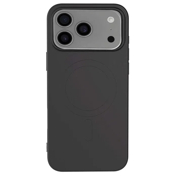 BBC Coque MagSafe pour iPhone 17 Pro en silicone noir - Protection élégante et compatible MagSafe BBC Coque MagSafe pour iPhone 17 Pro en silicone noir - Protection élégante et compatible MagSafe