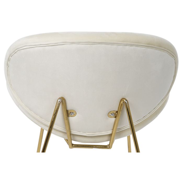 Chaise DKD Home Decor Or Beige Doré 63 x 57 x 73 cm 3 Chaise DKD Home Decor Or Beige Doré 63 x 57 x 73 cm 3