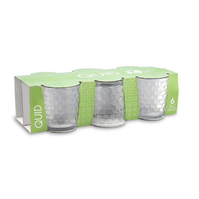 Set 6 Vasos Bajos Vidrio Square Quid 26 cL 4 Set 6 Vasos Bajos Vidrio Square Quid 26 cL 4