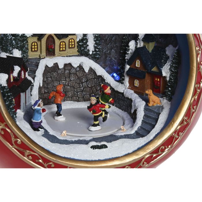 Décorations de Noël Home ESPRIT Rouge Doré Musical 26,5 X 24 X 27 cm 3