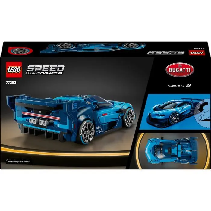 LEGO Speed Champions 77253 Jouet de Construction Hypercar Bugatti Vision GT - Modèle Réplique pour Enfants Dès 9 Ans LEGO Speed Champions 77253 Jouet de Construction Hypercar Bugatti Vision GT - Modèle Réplique pour Enfants Dès 9 Ans