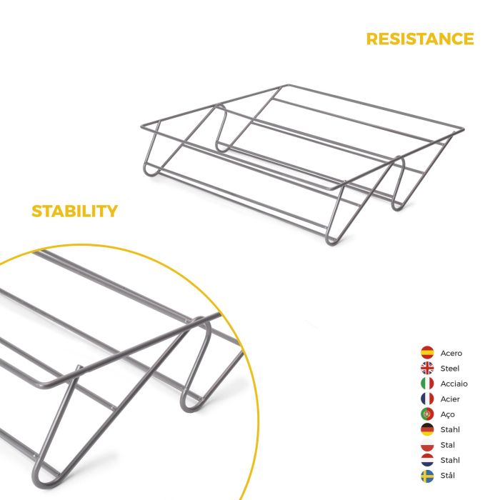 Emuca Kit tiroir à chaussures et rack ajustable Quartz pour armoires, glissières extension totale et à fermeture douce, Module 60cm, Finition Titane 7