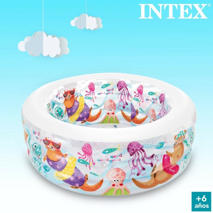 Pataugeoire gonflable pour enfants Intex Verseau 360 L 152 x 56 x 152 cm (3 Unités) 1