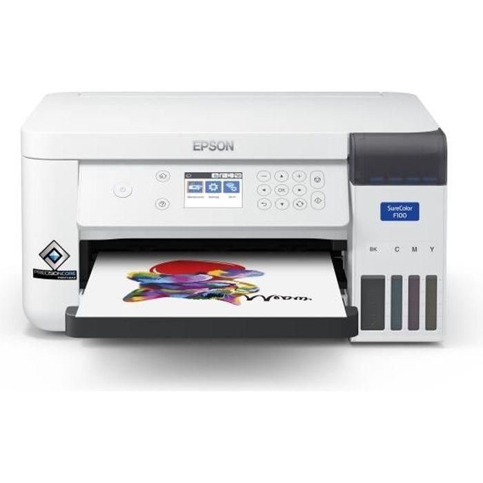 Imprimante a sublimation EPSON SC F100 - A4 économique - USB 2.0 - LAN - Wi-Fi 0 Imprimante a sublimation EPSON SC F100 - A4 économique - USB 2.0 - LAN - Wi-Fi 0