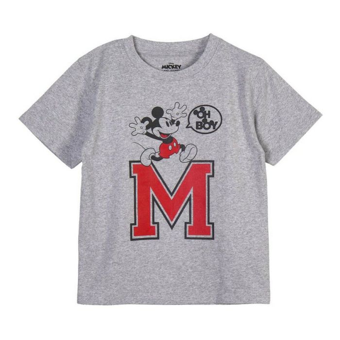 T shirt à manches courtes Mickey Mouse Gris 0 T shirt à manches courtes Mickey Mouse Gris 0