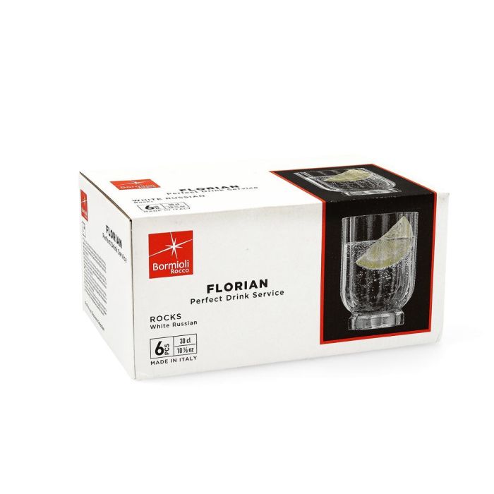 Caja 6 Vasos Bajos Vidrio Florian Bormioli Rocco 30 cL