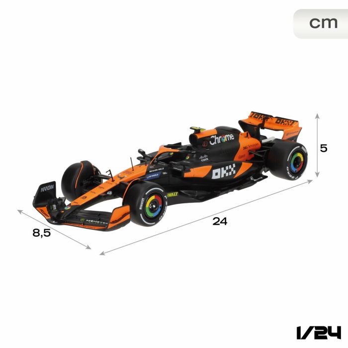 Petite voiture-jouet McLaren F1 2024 MCL38 (4 Unités) 3