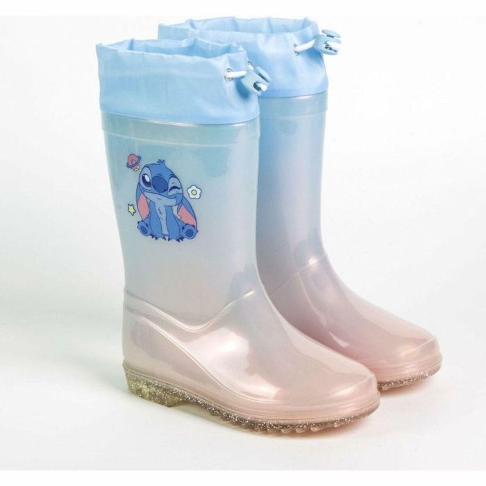 Bottes en Caoutchouc pour Enfants Stitch Bleu clair 6 Bottes en Caoutchouc pour Enfants Stitch Bleu clair 6