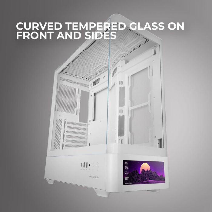 Boîtier ATX semi-tour Mars Gaming MCLCDPROW Blanc 6 Boîtier ATX semi-tour Mars Gaming MCLCDPROW Blanc 6