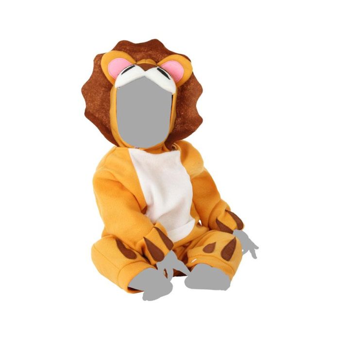 Déguisement Bébé Lion 24 Mois Unisex - Costume de Carnaval Animal Jungle Savane en Polyester Marron