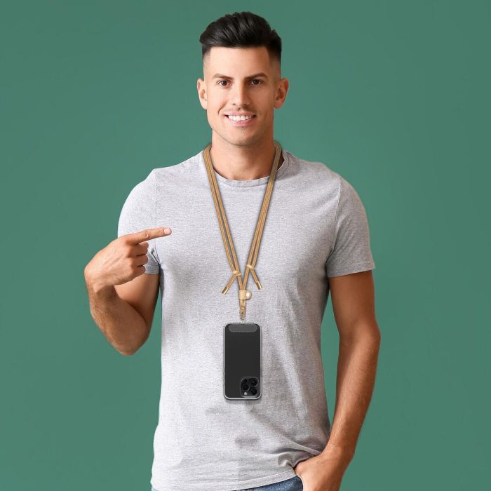 Cordon pour téléphone mobile Muvit for Change Sable 1