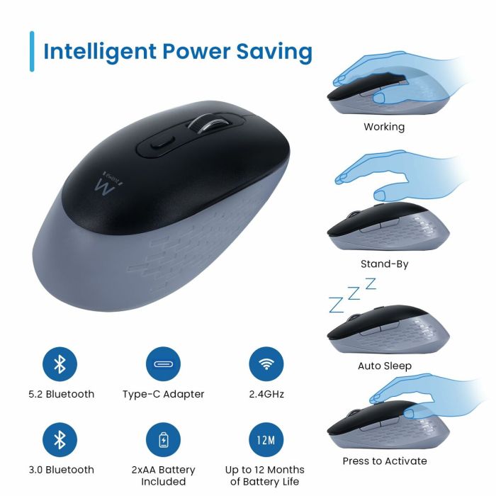 Souris sans-fil Ewent EW3243 3200 DPI 4