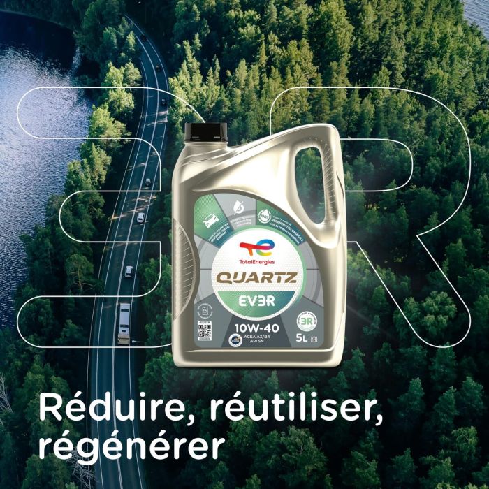 Huile de moteur pour voiture Totalenergies Quartz EV3R 10W40 5 L 4