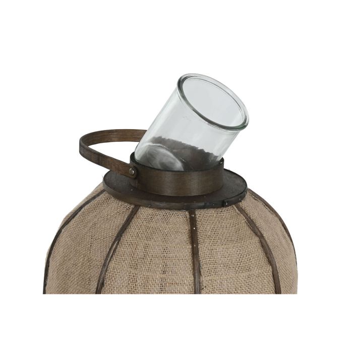 Bougeoir Home ESPRIT Naturel Jute Bambou 33 x 33 x 61,5 cm 1