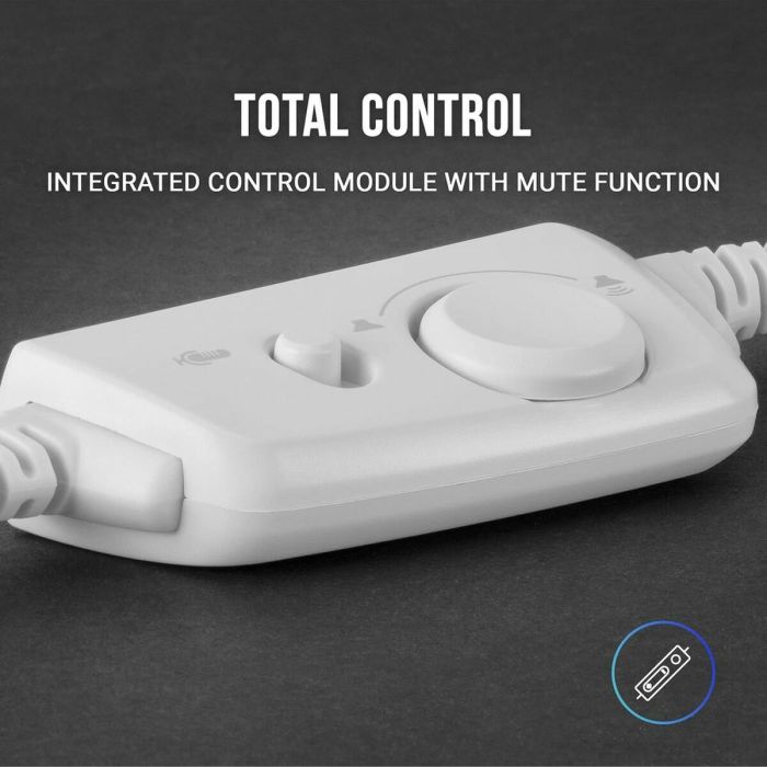 Casque avec Microphone Gaming Mars Gaming MH320W LED RGB Stéréo Gris 1