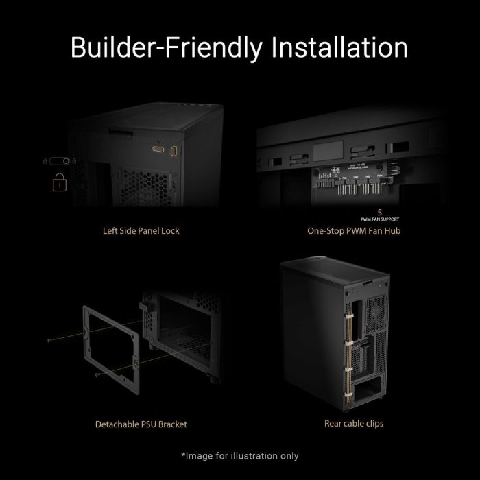 Boîtier ATX semi-tour Asus 90DC00M0-B39020 Noir 3 Boîtier ATX semi-tour Asus 90DC00M0-B39020 Noir 3